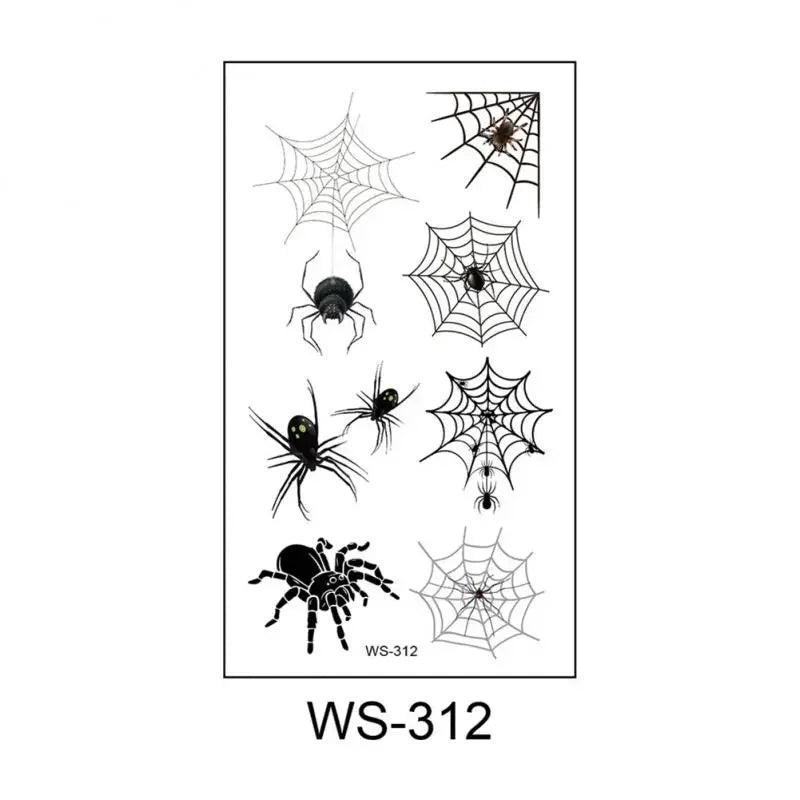 Halloween Eye Spider Web Tattoo Halloween Makeup Eye Temporary Tattoo Facial Face Transfer Sticker Beauty Supply For Party, Danc