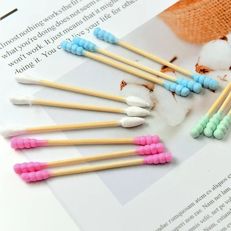 Cotton Swab for Makeup, Nose & Ears Cleaning, Health Care 100pcs Double Head