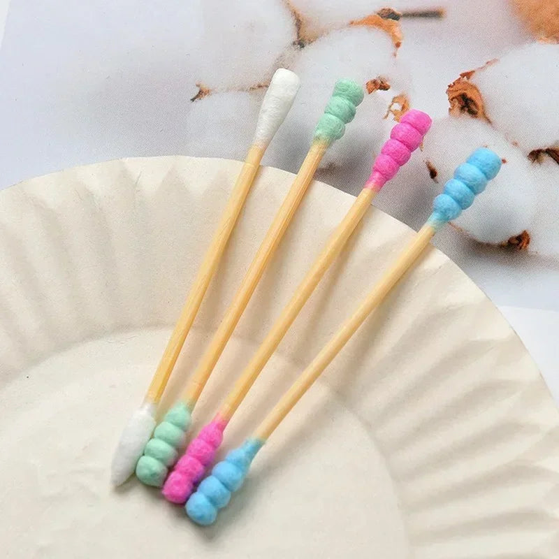 Cotton Swab for Makeup, Nose & Ears Cleaning, Health Care 100pcs Double Head