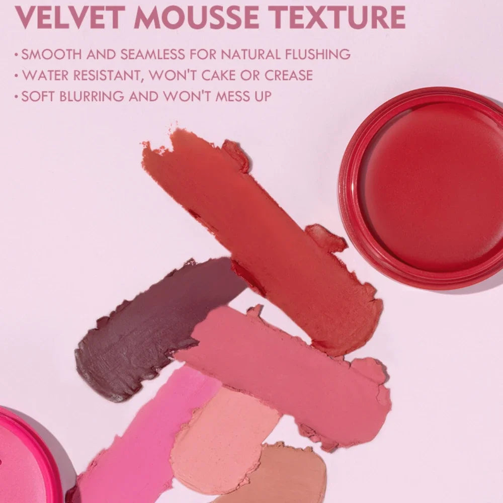 Pudaier Face Blush Gel Makeup for Women Party Daily Use All Skin Types Waterproof Glazed Cheek Blusher Matte Contour Gel Make Up