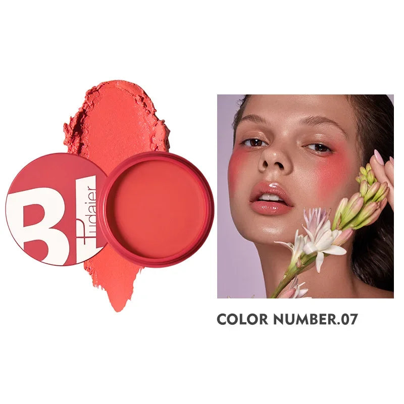 Pudaier Face Blush Gel Makeup for Women Party Daily Use All Skin Types Waterproof Glazed Cheek Blusher Matte Contour Gel Make Up