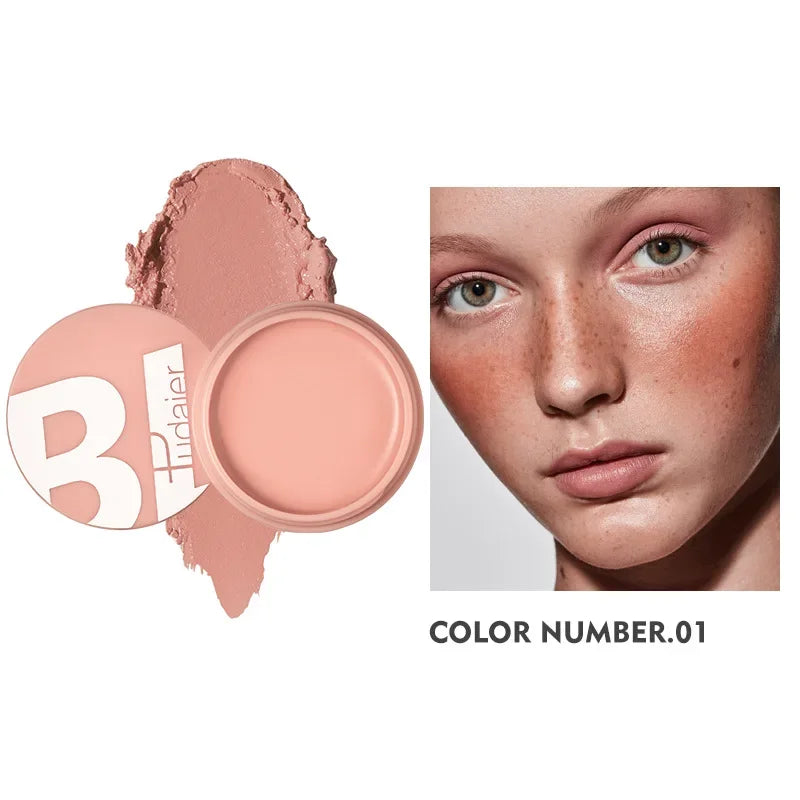 Pudaier Face Blush Gel Makeup for Women Party Daily Use All Skin Types Waterproof Glazed Cheek Blusher Matte Contour Gel Make Up