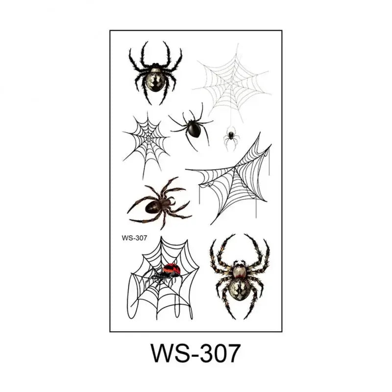 Halloween Eye Spider Web Tattoo Halloween Makeup Eye Temporary Tattoo Facial Face Transfer Sticker Beauty Supply For Party, Danc