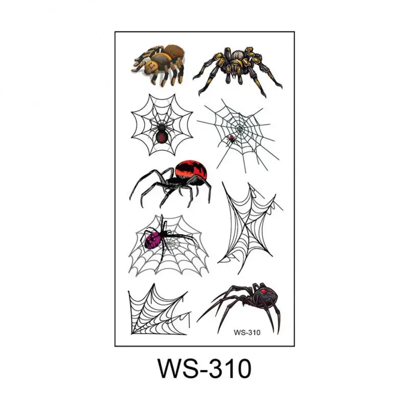 Halloween Eye Spider Web Tattoo Halloween Makeup Eye Temporary Tattoo Facial Face Transfer Sticker Beauty Supply For Party, Danc