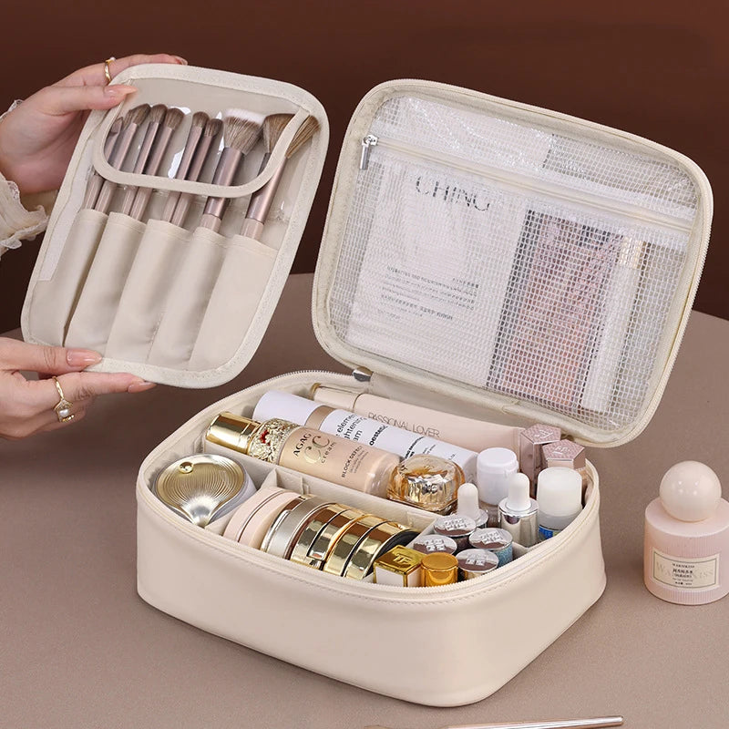 New Women'S Cosmetic Bag Portable Storage Bag Large Capacity Luxury Makeup Bag Travel Organizer Essentials Toiletry Bag