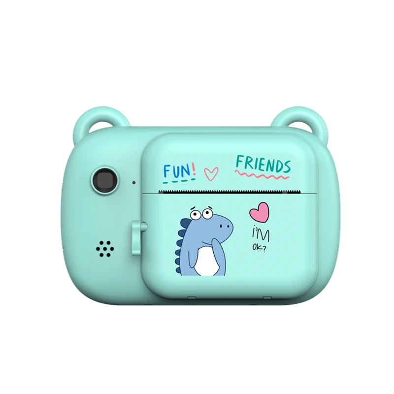 A7B Digital Children Camera Photography Instant Print Photo 1080P HD Vide Recorder Mini Thermal Printer