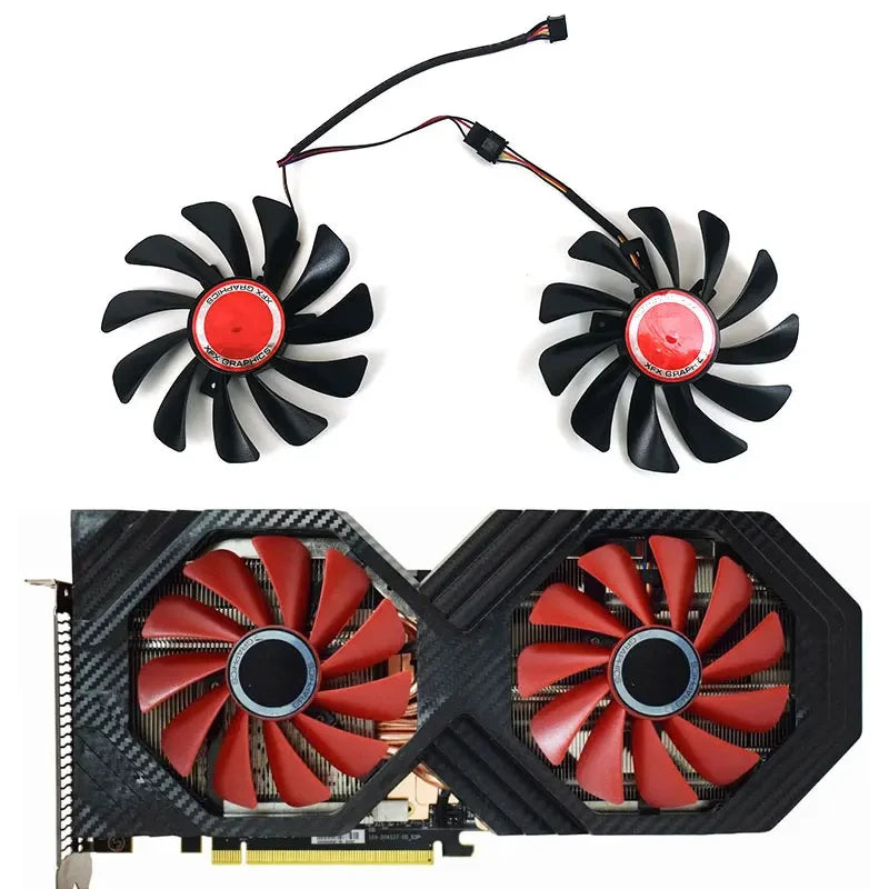 New 95mm 4pin CF1010U12S DC 12V FDC10U12S9-C VEGA 64 56 GPU FAN For XFX AMD Radeon VEGA56 VEGA64 RX590 Graphics Card Fan