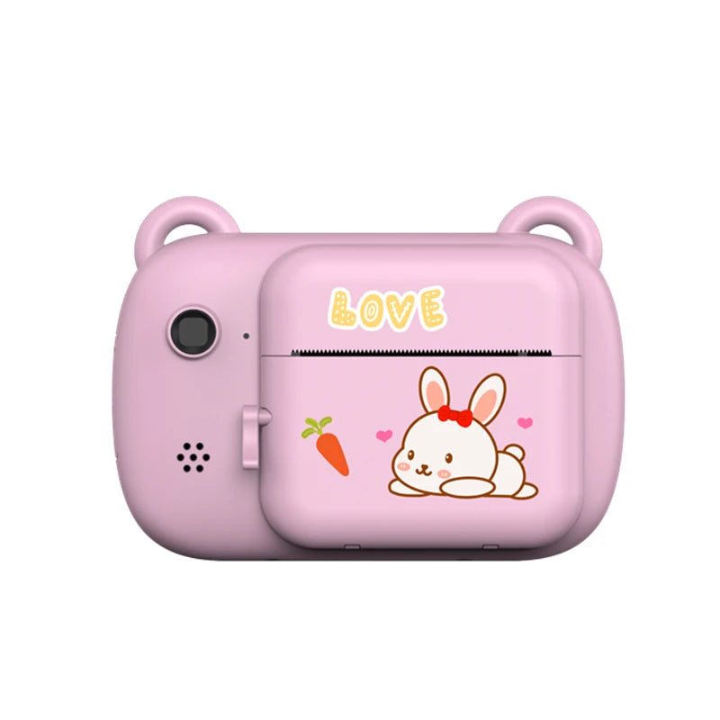 A7B Digital Children Camera Photography Instant Print Photo 1080P HD Vide Recorder Mini Thermal Printer