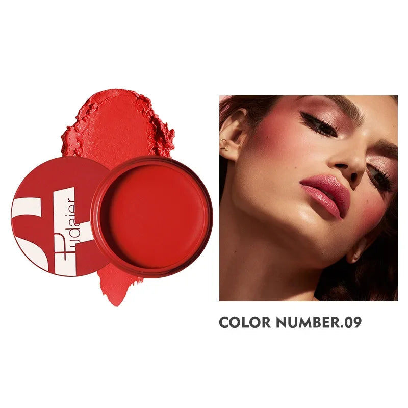 Pudaier Face Blush Gel Makeup for Women Party Daily Use All Skin Types Waterproof Glazed Cheek Blusher Matte Contour Gel Make Up