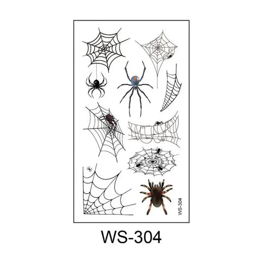 Halloween Eye Spider Web Tattoo Halloween Makeup Eye Temporary Tattoo Facial Face Transfer Sticker Beauty Supply For Party, Danc