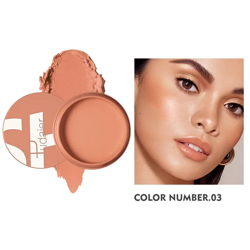 Pudaier Face Blush Gel Makeup for Women Party Daily Use All Skin Types Waterproof Glazed Cheek Blusher Matte Contour Gel Make Up