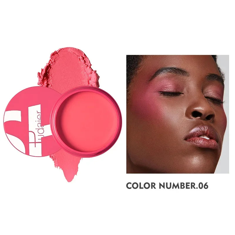 Pudaier Face Blush Gel Makeup for Women Party Daily Use All Skin Types Waterproof Glazed Cheek Blusher Matte Contour Gel Make Up