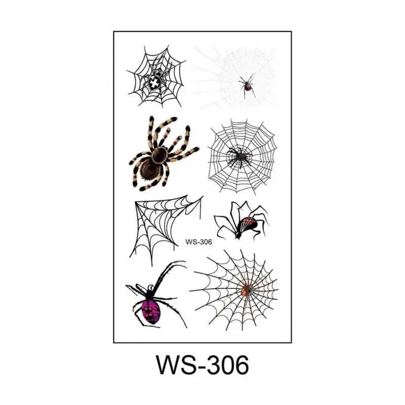 Halloween Eye Spider Web Tattoo Halloween Makeup Eye Temporary Tattoo Facial Face Transfer Sticker Beauty Supply For Party, Danc